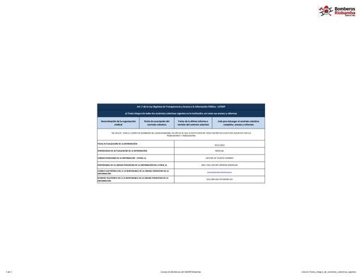Literal e Texto integro de contratos colectivos vigentes